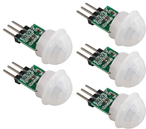 HALJIA, mini sensore umano a infrarossi AM312, modulo sensore PIR a movimento manuale a infrarossi, rilevatore automatico HC-SR312, modulo sensore di induzione umana miniaturizzato DC 2,7 a 12 V