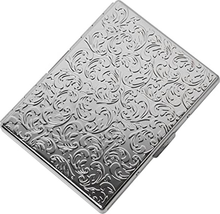 RFID-kreditkortshållare/reseplånbok/skyddsfodral i metall, SILVER, 5 cards, Organ Piece