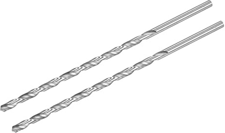 sourcing map 2 Stk. HSS Spiralbohrer (Hochgeschwindigkeitsstahl) Extra lange Twist Bohrer 7,5mm Bohrdurchmesser 250mm Länge