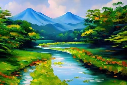 adrium Acryl-Bild 80 x 50 cm: sonnenuntergang in den bergen japan farbabbildung (197583239)