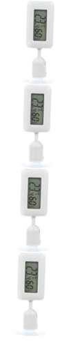 Housoutil 4stücke Digitales Reptilien-thermometer Mit Rotationsfunktion Hygrometer Für Terrarien Installieren Mit Saugnapf Präzise Messung Von Temperatur Und Luftfeuchtigkeit Für