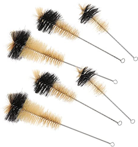 Beavorty 6piezas Cepillo para Lavar Matraces Mango De Hierro Unidades para Limpieza De Laboratorio para Limpieza De Equipo Químico y Escobilla Limpia Botellas