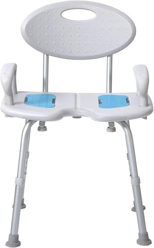 MIAOMI Duschstuhl, großer Duschsitz bis 150 kg, Duschhocker für Senioren, Badezimmerhocker für die Dusche, Badewannenhocker, Dusch- und Badezimmerhocker
