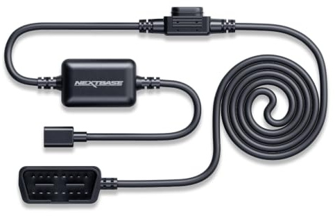 Nextbase Piqo OBD 2 Power Cable - Plug & Play 1min Easy Install, Enables Smart Parking, LED Light, Battery Protection - 2.3ft OBD2 Cable, 12/24V Vehicles - Hardwire Kit Alternative Car Accessories