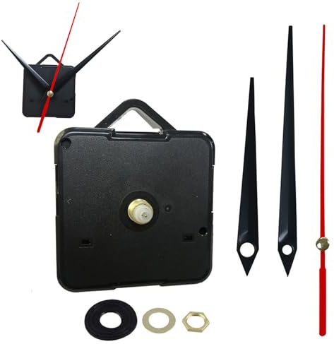 Uhrwerk Für Wanduhr, Uhrwerk Mit Zeiger, Lautloses Quarz-Uhrwerk, Lautlos Uhrwerk Mechanismus, DIY Uhr Ersatzteile, Uhrwerk Set, Uhrwerke Zum Selbsteinbau Mit Zeiger, Geräuschloses Uhrwerk Set