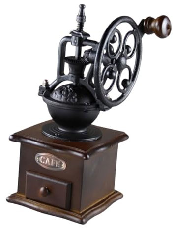 Cabilock Manual Coffee Grinder Hand Crank Portable Small Coffee Bean Mill Vintage Style Adjustable Ceramic Burr Suitable for Espresso and Travel