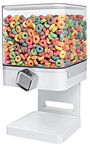 ZXXHNNAIHG Food Dispensers Single Cereal Dispenser Dry Food Container Machine/Storage Holds Ounces Food