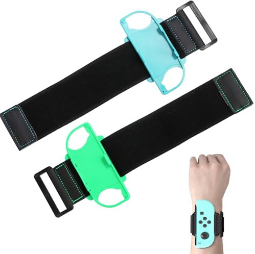 Prmape 2 Stück Switch Dance 2025 2024 2023 2022, Just Dance Armband, Switch Zumba Burn It Up, Ring Fit Adventure Switch für Erwachsene und Kinder