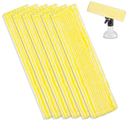 LiuHancsqd Window Vac Cleaning Pads for Karcher, 6 Pack Replacement Microfibre Window Vacuum Cleaner Cleaning Mop Cover Cloths for Karcher WV2 WV5 WV6 Plus Premium