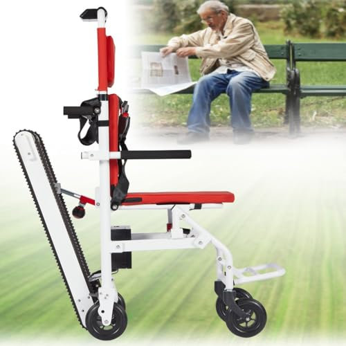Elektrischer Treppenlift,Leichter Faltbarer Elektrischer Treppensteiger-Wagen,Electric Stair Climber Aus Aluminiumlegierung,Rollstuhl Für Behinderte Ältere Menschen 13AH