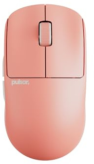 Pulsar Gaming Gears X2 Crazylight Souris Gaming sans Fil, Mini, Sunset Haze | Ultralégère 1.23 oz (35g), Symétrique, Côtés plats, Bosse arrière modérée, Prise Fingertip/Claw, XS-1, 32K DPI, 8K
