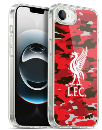Head Case Designs Offizielle Liverpool Football Club Club Liver Bird Farben Camou Gelhülle [Militärischer Schutzgrad] Kompatibel Mit Apple iPhone 16e Und Kompatibel Mit MagSafe