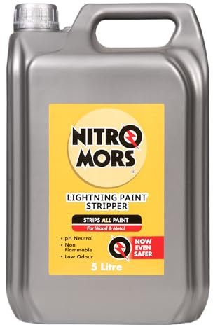 Nitromors Lightning Paint Stripper 5L, with a Safer Formula, Powerful Paint Remover for Wood & Metal