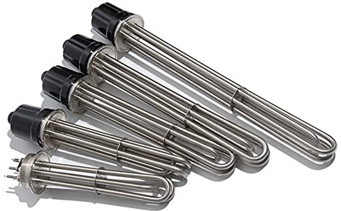 Piezas del calentador de agua Calentador de agua de inmersión tubular de acero inoxidable 304, elemento calefactor de 2 con triple abrazadera, 3 kW/4,5 kW/6 kW/9 kW/12 kW, 220 V/380 V, for elaboració