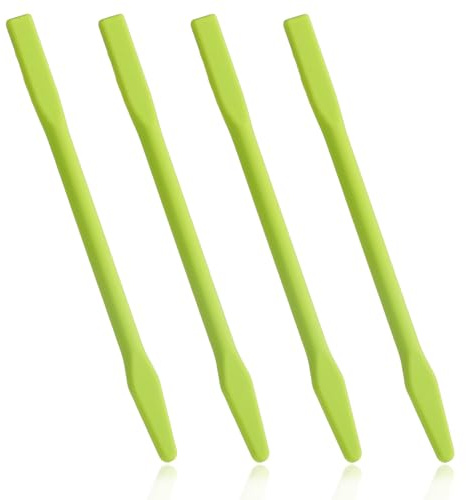 Augenbrauen-Wachsstäbchen, Silikon-Augenbrauen-Wachsstift, grüne Wachs-Spatel, antihaftbeschichtete Wachs-Spachtel, wiederverwendbare Haarentfernungsstäbchen für den Heimsalon und den Körper