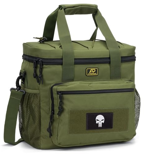 Bunnychic Sac Isotherme Tactique 22L Homme, glacière adaptée au Travail | Grande glacière tactique repas, bandoulière ajustable amovible, doublure isolante étanche, sac souple adapté à la pêche
