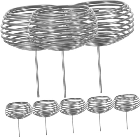 UPKOCH 10pezzi Cestini Fertilizzante Bonsai in Acciaio Inossidabile Rilascio Lento Antivento Per Piante e Piccoli Vasi Da Giardino