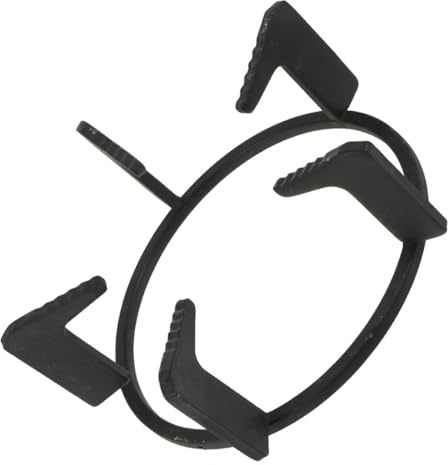 Lurrose Support en Fonte Épaisse Anti-dérapant Pentagonal pour Cuisinière à Gaz Domestique, Anneau de Cuisson Rond pour Wok et Casserole, Accessoire Cuisine Robuste et Stable pour