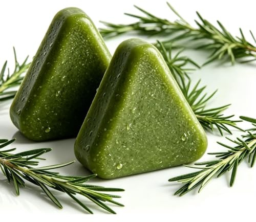 Koreansk Shampoo Bar med Rosmarin & Aminosyror, Uppfriskande Hårbottenvård, Mjuk Botanisk Formula för Stärkande och Fuktgivande Naturlig Hårvård(2pcs)