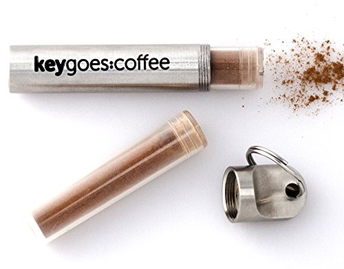Chilimühle als Schlüsselanhänger mit chilli/ stevia/ salz/ zimt - KEYGOES CHILI - Gadget (COFFEE)