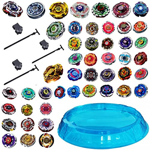 Rapidity XL Set Plus Arena ca.45cm Blue 4X Launcher Starter 6X kreisel für Metal Fusion Arena Kreisel