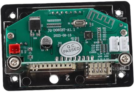 Módulo MP3 USB Bluetooth, DC12V Bluetooth Decodificador Board Módulo USB SD TF FM Radio Decodificador WMA/WAV / MP3 sin pérdida de radio, con mando a distancia (Black))