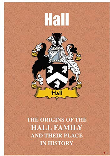 I LUV LTD Hall Anglais Nom de Famille Livret D'histoire avec de Brefs Faits Historiques