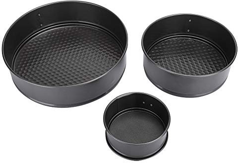 Stampo per torta rotondo, 3 pezzi/set 11 cm 18 cm 24 cm Fondo rimovibile a forma rotonda Stampo per torta con fibbia Accessori per la cottura fai da te