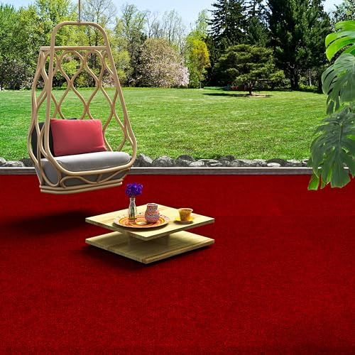 Snapstyle Kunstrasen | Rasenteppich mit Noppen | Wetterfest | Balkon | Terrasse | Outdoor Teppich
