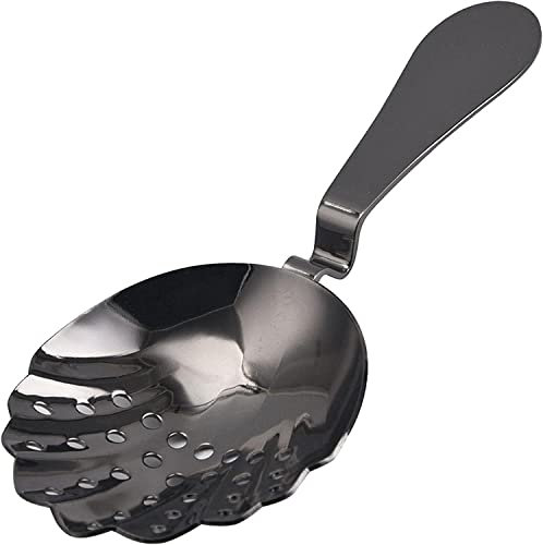 Julep - Colador de cóctel | Colador de Julep, colador de acero inoxidable, herramientas de cóctel para bebidas, hogar, cocina, bar (negro)