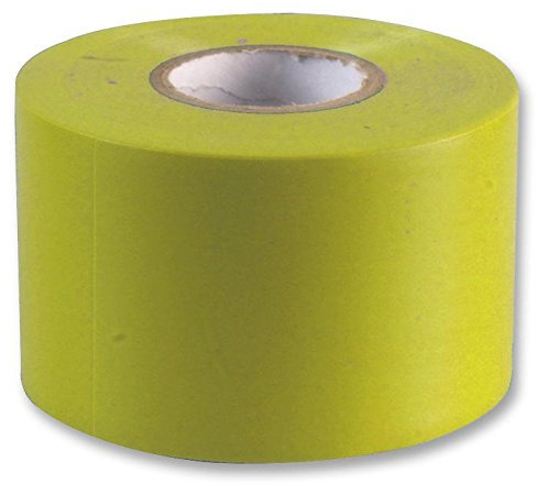 Cinta aislante de 50 mm x 33 m, color amarillo, 1 unidad