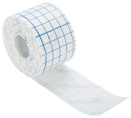 Nastro Medico Traspirante Rotolo di Copertura in Tessuto Non Tessuto Fasciatura di Fissaggio Rotolo di Benda Protettiva Elasticizzata Per Il Fissaggio di Garza in Gesso(5cm*10m)