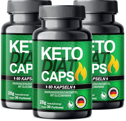 NEU: Saint Nutrition® Keto Diet Caps – Stoffwechsel Rezeptur extrem, schnell & endlich für Frauen + Männer mit hochwertige natürliche Inhaltsstoffe, Nahrungsergänzungsmittel 180 Stück