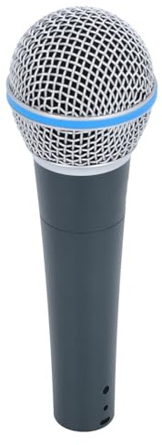 Diyeeni Microphone Dynamique Filaire pour Chant, Micro Vocal Dynamique Cardioïde XLR 3 Broches avec Interrupteur Marche et Arrêt, Micro Portable pour Machine à karaoké, Ampli,
