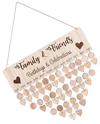 VILLCASE 2sätze Wandkalender Für Geburtstage Diy -erinnerungs-kalender Aufhängen Kreative Deko Für Besondere Anlässe Hochwertiges Einfach Zusammenzubauen Für Hochzeiten Jahrestage Und