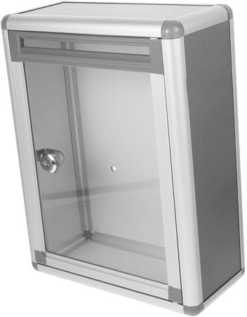 PLAFOPE Boîte à Lettre Exterieur Murale en Alliage D'aluminium, Grosse Capacité, Verrouillable, pour Courrier et Lettres au Bureau Atelier Style Aléatoire