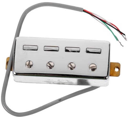 BESTonZON 4-saitiger Bass Tonabnehmer Aus Robustem Kunststoff Ersatzteil Für E-bass Kompatibel Mit 4-saiter Bassgitarren Zubehör Für Gitarren Bass