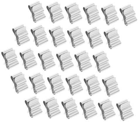 JEWEDECO 100stücke Kabelklemme Für Solarpanel Photovoltaik Edelstahl Kabelclips Metall Drahtclips Solarmodul-kabelklemmen Rahmen-kabelclips Anhänger-kabelclips Modulkabelmanagement