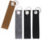 4 Stück Filz Schlüsselanhänger Filzanhänger Rohling DIY Dekoration Handwerk 13X3 cm mit Edelstahl Ring,Geschenk Schule Wohnung Büro,Beschriftbar Schlüsselring für DIY Handwerk AutoTaschen-4 Farben