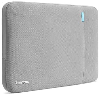 tomtoc 360° Tasche Schutzhülle für 13 Zoll iPad Pro M5/M4 2025-2024, 13 Zoll iPad Air M3/M2, 12,9 iPad Pro 6/5/4/3, Wasserabweisend Tablet Sleeve mit Zubehörfach, Passt Magic/Smart Keyboard