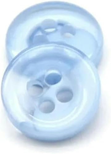 9 10 11 mm blaue transparente Hemdknöpfe aus Harz für Kleidung, kleines Kunsthandwerk, dekoratives handgefertigtes Nähzubehör-Blau-10 mm 20 Stück