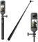 TELESIN° Bastone per Selfie Estensibile 150cm/ 59 per GoPro Hero 13 12 11 10 9, DJI Osmo Action 5 Pro 4 3, Insta360 X4 X3 Ace Pro, Accessorio Vlogging Portatile con Vite da 1/4 per Turismo