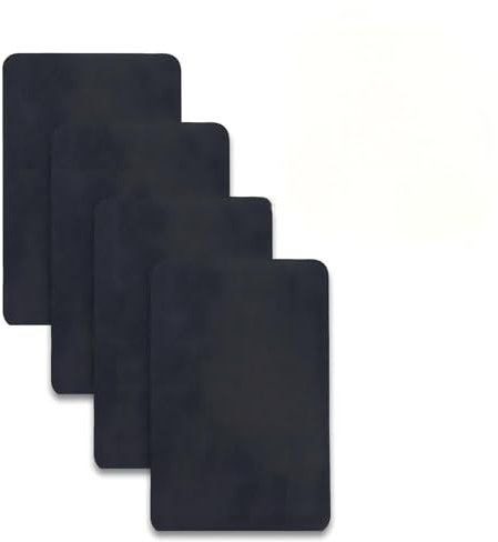 4 Pcs Rubber Pads,Anti Slip Tape Self Adhesive Pad Sheet Sticky Mat Self-Adhesive Black Sticker Thin Vibration Cushions Circle Controller Grip Tapes Dot Feet Resistant,for Diy Crafts Floor Cushioning
