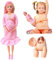 NIOMICO Poupée Enceinte 11.5 Abs Plastique Jouet mère Enceinte avec bébé poupée créative avec Un bébé dans Son Ventre pour Les Enfants Gift, Style 2