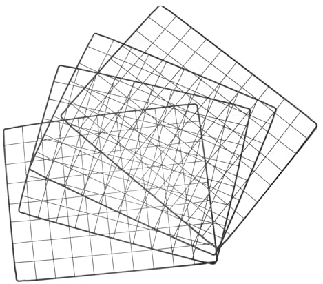 Warmhm 4pcs Pet Cage Playpen Panels Metal Wire Fence Mesh 35x45cm Diy Exercise Pen Partition for Small Dogs Rabbits Indoor Outdoor Use