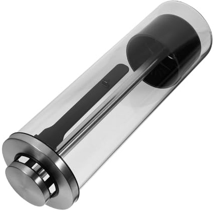 ULTECHNOVO Dispenser de de Vidrio de Borosilicato con Tapa para Utensilios de Cocina Organizador Compacto para Cucharas y Pinceles de Maquillaje Almacenamiento y Moderno