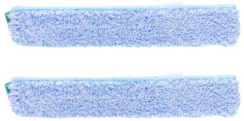 GANAZONO 2 Stück Mikrofaser Nachfüllbezug 35cm für Fensterreiniger Wiederverwendbar Streifenfreie Glasreinigung Kompatibel mit Abziehern für Fenster und Spiegel
