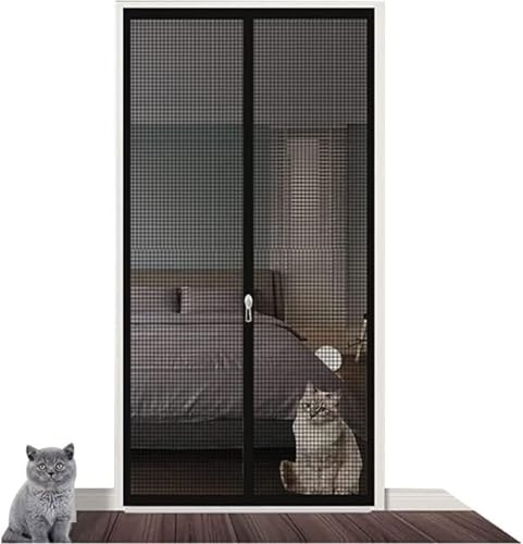 Zanzariera per gatti, Zanzariera for animali domestici con cerniera nera, diverse misure(85x205cm)