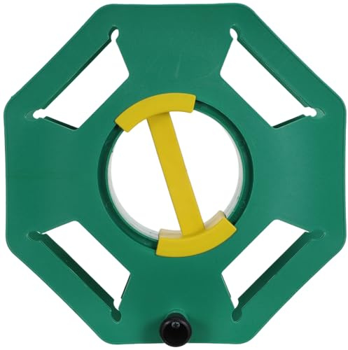 PENIKOKO Bobina per Cavo Manuale Verde, Avvolgicavo Portatile in Plastica Resistente, Organizzatore per Cavi di Prolunga per Campeggio, Ufficio e Uso Domestico