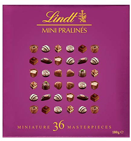 Lindt Mini Praline XL, Scatola Regalo Cioccolatini assortiti, Confezione da 180 g